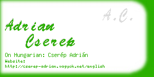 adrian cserep business card